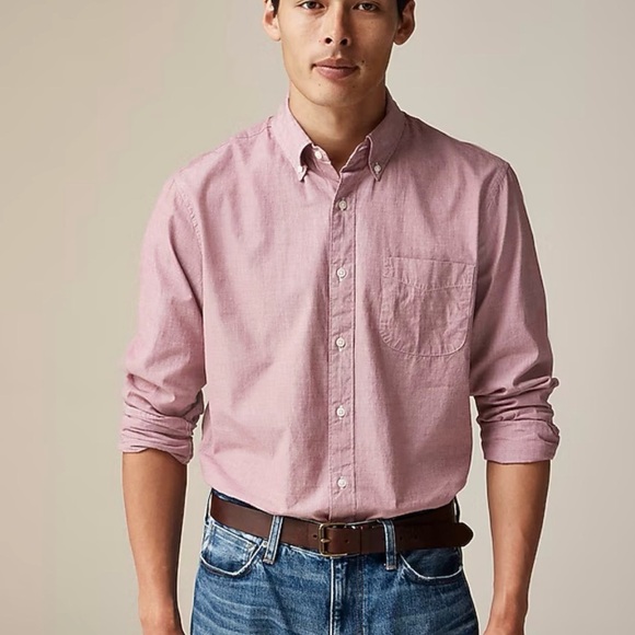 J. Crew Other - J. Crew Men's Slim Secret Wash cotton poplin shirt size Medium